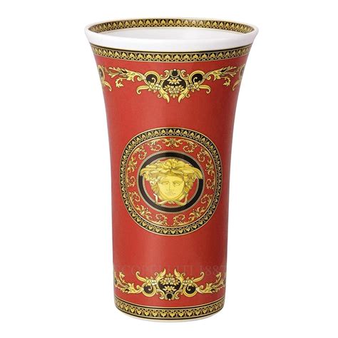 versace medusa red vase|Luxury and Modern Murano Glass Vases .